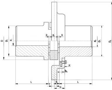 LXP帶制動(dòng)盤(pán)型星形彈性聯(lián)軸器