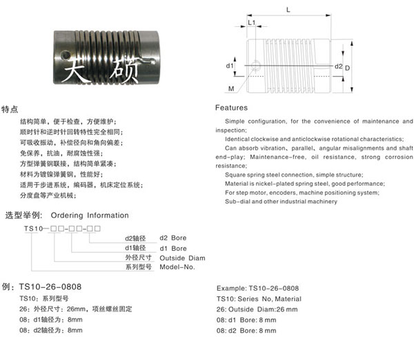 TS10彈簧螺旋鋼聯軸器